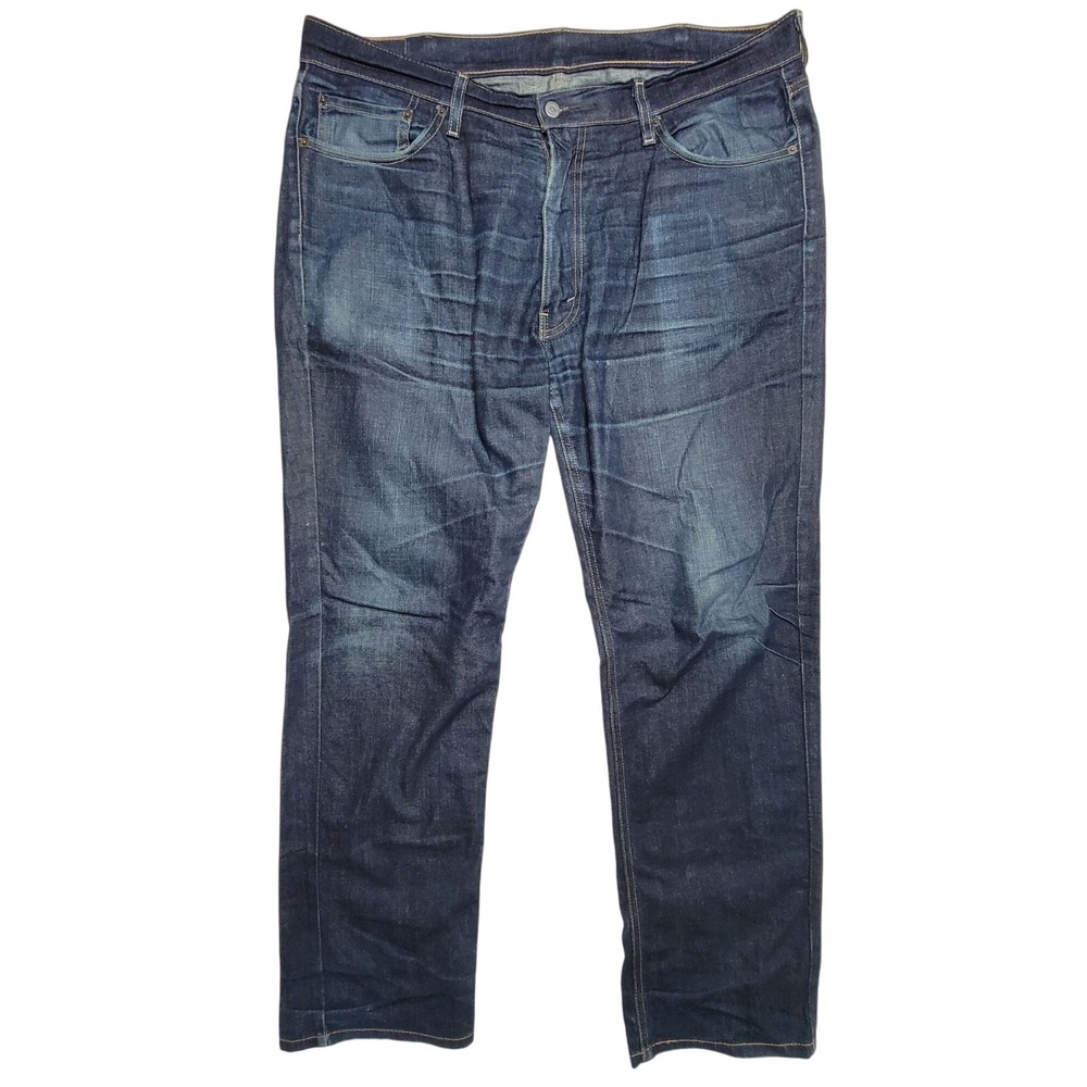 Levis Mens 541 Athletic Fit Tapered Jeans W40 L32 Dark Wash Denim